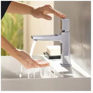 Mitigeur lavabo Metropol, Bouton Select Push-Open, chromé Hansgrohe pas cher