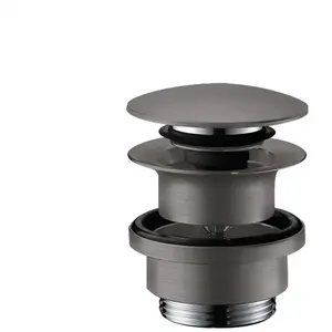 Comparateur de prix : HANSGROHE BONDE DE VIDAGE PUSH-OPEN POUR LAVABO ET BIDET NOIR BROSSÉ 5