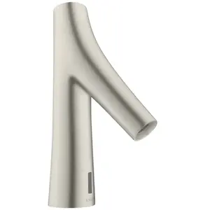 hansgrohe Mitigeur lavabo électronique Axor Starck Organic avec pré-réglage Temp, inox optique pas cher