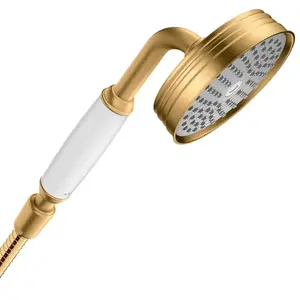 hansgrohe Douchette Axor Montreux 100 mm, 1 jet, laiton brossé