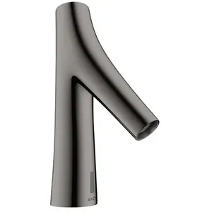 hansgrohe AXOR Starck Organic 12172340 Mitigeur de lavabo électronique, fonctionnement à piles, température préréglable, saillie 117 mm, couleur : chrome noir brossé