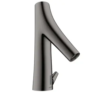 hansgrohe Mitigeur lavabo électronique Axor Starck Organic avec régulation temp., pile, bleu poli pas cher