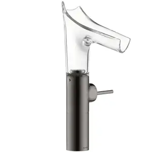 hansgrohe Robinet mitigeur lavabo Axor Starck V 220 mm verre, sans garniture, poli bleu vc