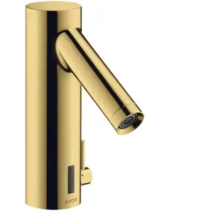 hansgrohe Mitigeur lavabo électronique Axor Starck m régulation temp., batt., or poli optique pas cher