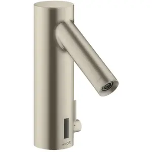 hansgrohe Mitigeur lavabo électronique Axor Starck m régulation temp., pile, inox brossé pas cher