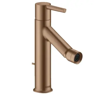 hansgrohe Mitigeur monocommande bidet Axor Starck A 104 mm, m HG, tirette, brossé or rouge