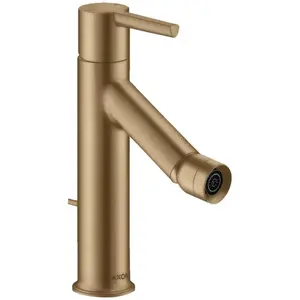 hansgrohe Mitigeur monocommande bidet Axor Starck A 104 mm, m HG, tirette, bronze brossé