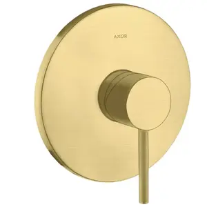 hansgrohe Set de montage Axor Starck encastré, avec poignée à broche, 1 voie, blanc mat
