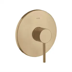hansgrohe Kit de montage Axor Starck encastré, avec poignée à broche, 1 voie, bronze mat