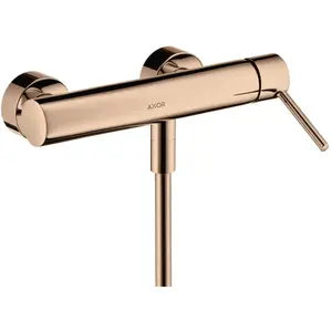 hansgrohe Mitigeur monocommande Axor Starck AP, avec poignée à broche, 1 jet, or rouge poli
