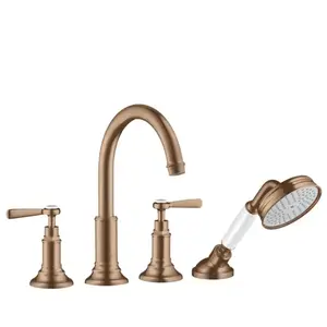 hansgrohe Kit de montage Axor Montreux 4-L-tuyau mural, avec levier, b...
