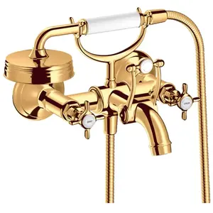 hansgrohe Axor Montreux Mitigeur évier 2 poignées AP, L 224 mm, avec p...