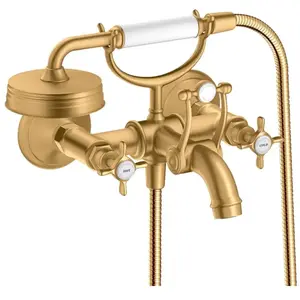 hansgrohe Mitigeur évier à deux poignées Axor Montreux AP, bec 224 mm,...