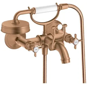 hansgrohe Mitigeur évier deux poignées Axor Montreux AP, sort. 224 mm,...