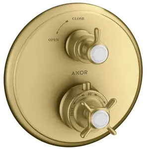 hansgrohe Set de montage Axor Montreux UP-THM, avec robinetterie, or b...