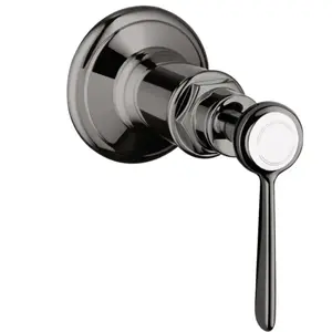 hansgrohe Axor Montreux Kit de montage prêt à poser vanne d'arrêt encastrée, levier, chrome poli bleu