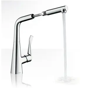 Comparateur de prix : Hansgrohe - Metris Mitigeur cuisine bec extractible chromé 14821000