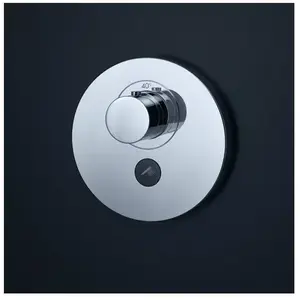 Hansgrohe AXOR Set de finition pour mitigeur thermostatique ShowerSelect rond encastré haut débit avec 1 sortie chromé pas cher