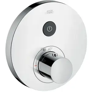 Hansgrohe AXOR Set de finition pour mitigeur thermostatique ShowerSelect rond encastré avec 1 sortie chromé