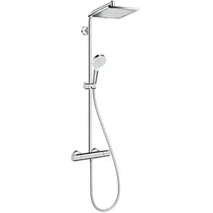 Comparateur de prix : Hansgrohe Colonne de douche thermostatique Crometta E 240 EcoSmart chromé