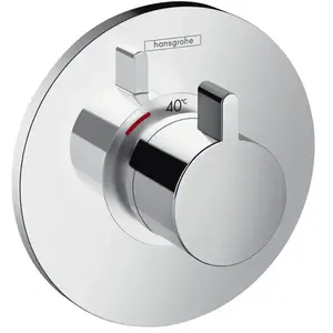 Hansgrohe Facade pour mitigeur thermostatique encastré Ecostat S haut débit chromé TU pas cher