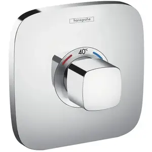 Hansgrohe Facade pour mitigeur thermostatique encastré Ecostat E haut débit chromé pas cher