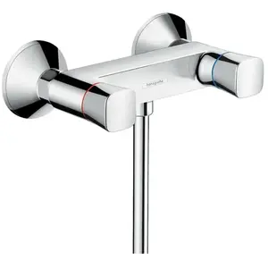 Mélangeur douche Logis Hansgrohe - Tête céramique - avec silencieux - Chrome pas cher