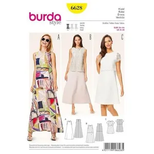 Burda B6628 Patron de Couture Robe Papier Blanc 19 x 13 x 1 cm