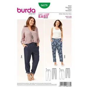 Burda B6678 Patron de Couture Pantalon Papier Blanc 19 x 13 x 1 cm