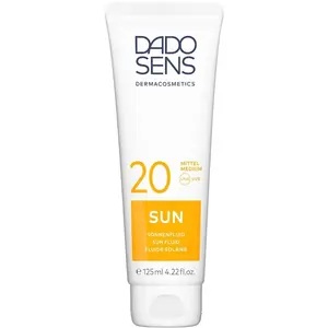 Comparateur de prix : DADO SENS Dermacosmetics - SUN Fluide solaire SPF 20 Protection solaire 125 ml unisex