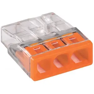 WAGO Domino 3x0,5-2,5qmm orange pas cher