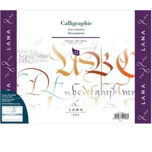 Bloc de papier Calligraphie Lana 250 g/m² 12 feuilles 30 x 40 cm pas cher