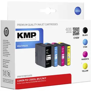 KMP MULTIPACK C103V - Pack de 4 - noir, jaune, cyan, magenta - compati...