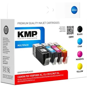 Kmp C89v Multi Pack Compatible Avec Canon Pgi-550/cli-551 Xl Cartouche D´encreVendu parrue-du-commerce