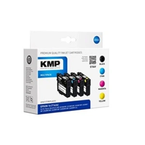 Kmp printtechnik ag MULTIPACK E154V - Pack de 4 - noir, jaune, cyan, magenta - compatible - cartouche d'encre (alternative pour : Epson T1621, Epson T1622, Epson T1623, pas cher