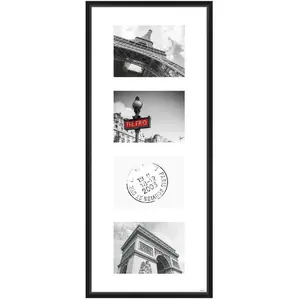 Nielsen Cadre pêle-mêle 30 x 74 cm Gallery Junior 4 vues 18 x 13 cm Noir MatVendu paramazon