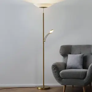 Comparateur de prix : Paul Neuhaus Lampe sur pied LED Alfred, couleur laiton, intensité variable