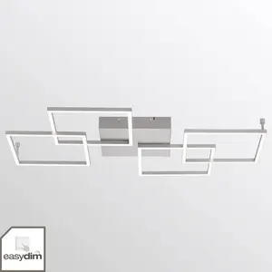 Paul Neuhaus Plafonnier LED Inigo, 80 cm, à 4 lampes, intensité variable