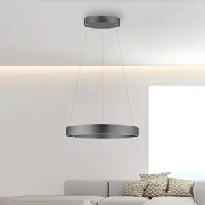 Paul Neuhaus PURE E-Clipse suspension LED, CCT, grisVendu parluminaire