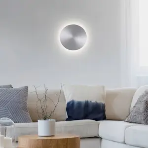 Paul Neuhaus Applique murale LED Akku Puntua Ø 18 cm aluminium pas cher