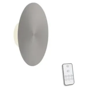 Comparateur de prix : Paul Neuhaus Applique murale rechargeable LED Puntua Ø 25 cm gris