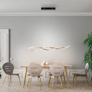 Paul Neuhaus Suspension LED Polina, or, métal, intensité variable pas cher