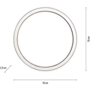 Comparateur de prix : Plafonnier LED PURE Lines, Ø 70 cm, anthracite, CCT, télécommande