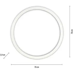 Comparateur de prix : Plafonnier LED PURE Lines, Ø 70 cm, argenté, CCT, télécommande