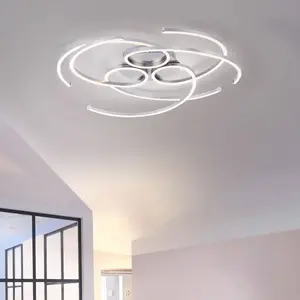 Paul Neuhaus Plafonnier LED Danilo, dimmable interrupteur mural pas cher