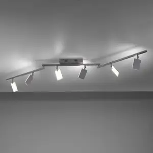 PURE Mira plafonnier 6 lampes télécommande CCT aluVendu parluminaire