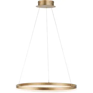 Comparateur de prix : Paul Neuhaus Suspension LED Titus, Ø 60 cm, laiton, intensité variable