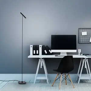 PURE Tutua lampadaire LED, variateur capteur, noirVendu parluminaire
