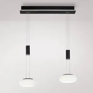 Q-Smart-Home Paul Neuhaus Q-ETIENNE suspension LED, x2, noire