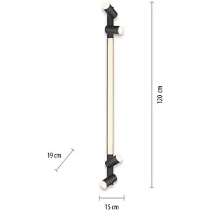 Comparateur de prix : Plafonnier LED PURE Lines, 120 cm, anthracite, télécommande